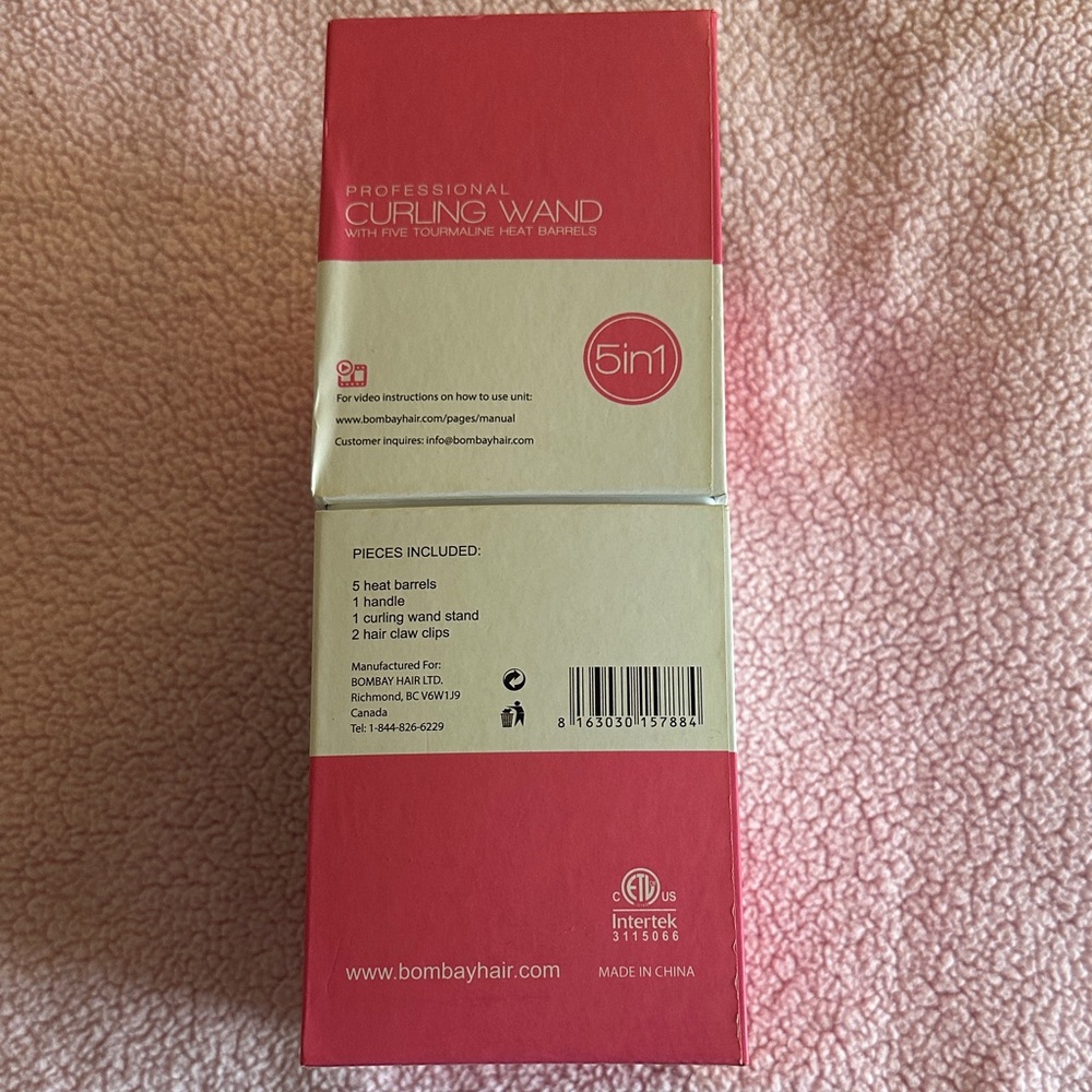 Bombay Professional Curling Wand Set - Pink and White - Picture 2 of 5